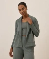 Pact Organic Cotton Airplane Relaxed Blazer In Castor Grey