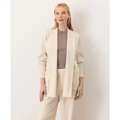 Pact Organic Cotton Airplane Wrap Cardigan In Neutral
