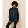 Pact Organic Cotton All Day Poplin Classic Shirt In Blue