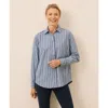 Pact Organic Cotton All Day Poplin Classic Shirt In Multi