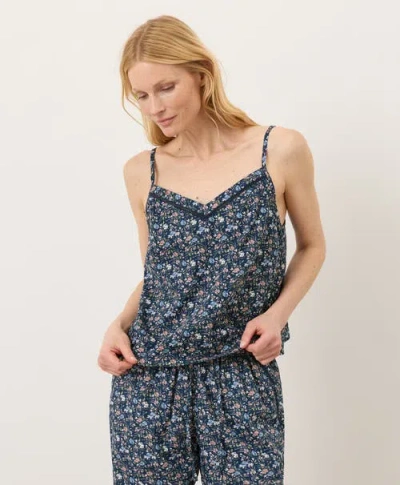 Pact Organic Cotton Breezy Sleep Cami In Blue