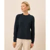 Pact Organic Cotton Classic Fine Knit Crew Sweater In Blue