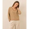 Pact Organic Cotton Classic Fine Knit Relaxed Sweater In Pattern