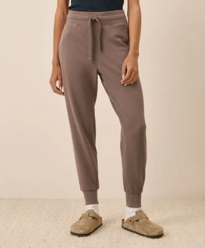 Pact Organic Cotton Cloudknit Jogger In Brown