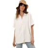 Pact Organic Cotton Coastal Double Gauze Oversized Shirt