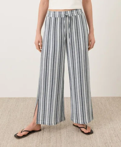 Pact Organic Cotton Coastal Double Gauze Pants In Gray
