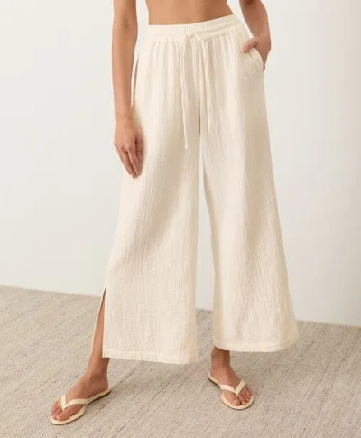 Pact Organic Cotton Coastal Double Gauze Pants In Neutral