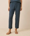 Pact Organic Cotton Coastal Double Gauze Rolled Cuff Pant In Blue
