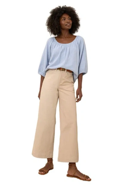 Pact Organic Cotton Coastal Double Gauze Scoop Neck Top