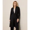 Pact Organic Cotton Cool Stretch Lounge Duster In Black