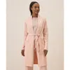 Pact Organic Cotton Cool Stretch Lounge Duster In Peach