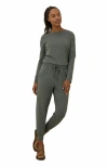 Pact Organic Cotton Cool Stretch Lounge Jogger In Gray