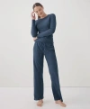 Pact Organic Cotton Cool Stretch Lounge Pant In French Navy Heather