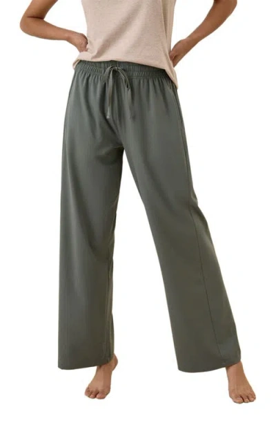 Pact Organic Cotton Cool Stretch Lounge Pant In Green