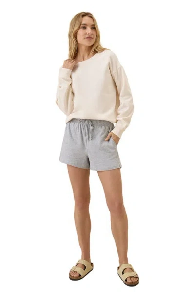 Pact Organic Cotton Cool Stretch Lounge Short In Neutral
