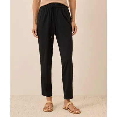 Pact Organic Cotton Daily Twill Drawstring Pant In Black