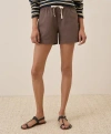 Pact Organic Cotton Daily Twill Short In Deep Taupe