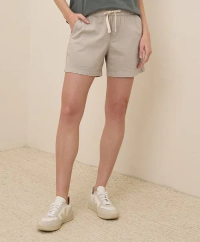 Pact Organic Cotton Daily Twill Short In Nickel