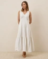 Pact Organic Cotton Double Gauze Beach To Brunch Dress In White