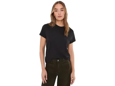 Pact Luxe Signature Crew Neck T-shirts In Black