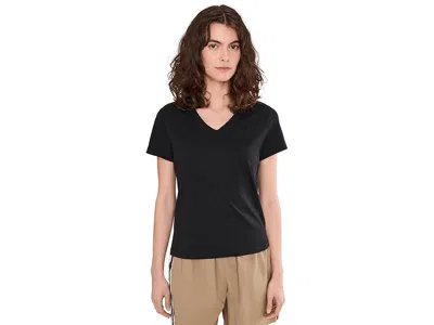 Pact Organic Cotton Essential V-neck T-shirts In Black