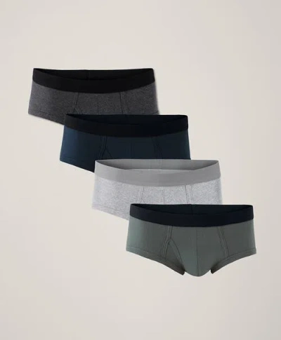 Pact Organic Cotton Everyday Brief 4-pack In Classic Neutrals