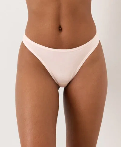 Pact Organic Cotton Everyday Classic Thong 5-pack In Gray