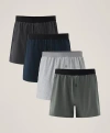 Pact Organic Cotton Everyday Knit Boxer 4-pack In Classic Neutrals