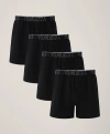 Pact Organic Cotton Everyday Knit Boxer 4-pack In  Signature