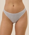 Pact Organic Cotton Everyday Mid Rise Thong 6-pack In Neutral