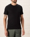 Pact Organic Cotton Featherweight Slub Crew Tee In Black