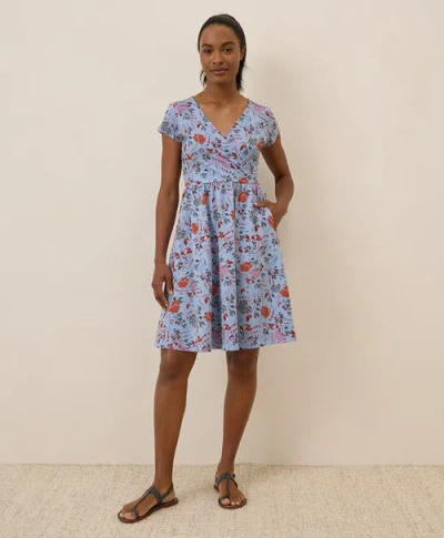 Pact Organic Cotton Fit & Flare Crossover Dress