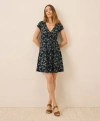 Pact Organic Cotton Fit & Flare Crossover Dress In Black