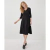 PACT PACT ORGANIC COTTON FIT & FLARE MIDI PARTY DRESS