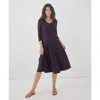 Pact Organic Cotton Fit & Flare Midi Party Dress In Wb1-wvd-r