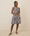 Pact Organic Cotton Fit & Flare Twist Back Dress In Black