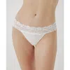 Pact Organic Cotton Lace Waist Thong 3-pack In Heather Basics