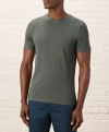 Pact Organic Cotton Luxe Stretch Jersey Slim Crew Neck Tee In Castor Grey