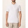 Pact Organic Cotton Luxe Stretch Jersey Slim Polo In White