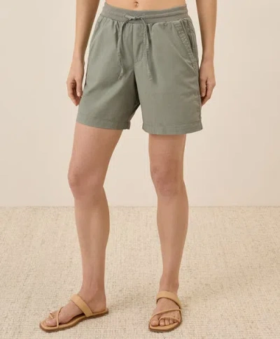 Pact Organic Cotton Monterey Poplin Short In Gray