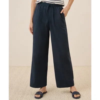 Pact Organic Cotton Monterey Poplin Wide Leg In Blue
