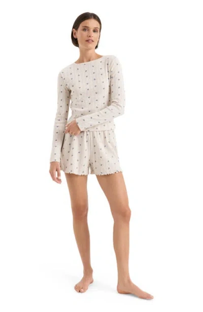 Pact Organic Cotton Pointelle Short In Neutral