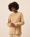 Pact Organic Cotton Pure Velour Cozy Pullover In Nude