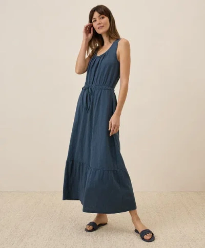 Pact Organic Cotton Relaxed Slub Tank Maxi Dress