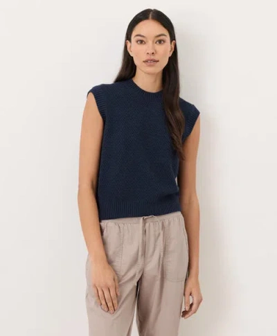 Pact Organic Cotton Shoreline Relaxed Shell In Blue