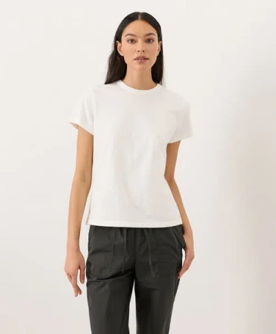 Pact Organic Cotton Soft-slub Essential Crewneck Tee In White
