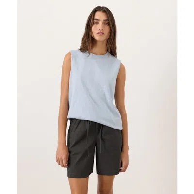 Pact Organic Cotton Soft-slub Essential Tank In Blue