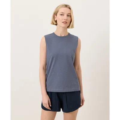Pact Organic Cotton Soft-slub Essential Tank In Gray