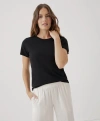 Pact Organic Cotton Softspun Crew Neck Tee In Black