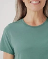 Pact Organic Cotton Softspun Crew Neck Tee In Green